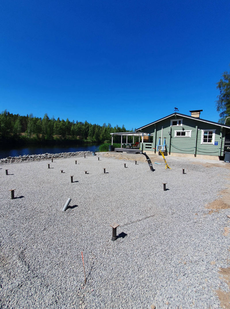 Uudisrakennuksen perustukset